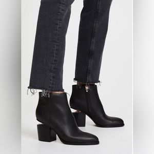 Alexander Wang Gabi Leather Booties Size EU 37